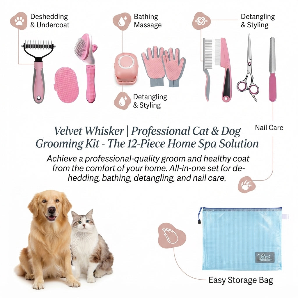 Pet Grooming Kit - Reduce Shedding